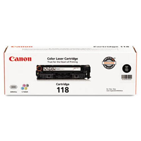 Canon® 2662B001 (118) Toner, 3,400 Page-Yield, Black - Each - CNM-2662B001-EA