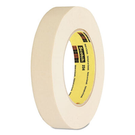 Scotch® General Purpose Masking Tape 234, 3" Core, 12 mm x 55 m, Tan - Roll of 1 - MMM-23412-RL