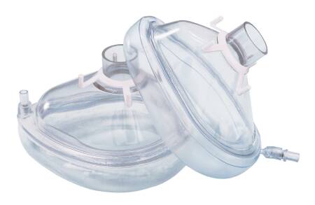 Sun Med Anesthesia Mask 800 Series Elongated Style Adult Large Hook Ring - Case of 30 - 7-9800-CS