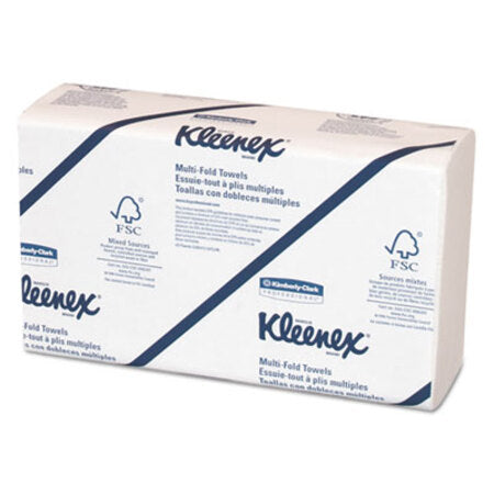 Kleenex® Multi-Fold Paper Towels, Convenience, 9.2 x 9.4, White, 150/Pack, 8 Packs/Carton - CT/1 - KCC-02046-CT