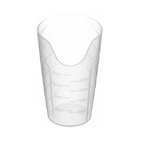 Patterson Medical Supply Graduated ADL Dysphagia Cup Nosey Cup 8 oz. Translucent Plastic Reusable - Each - 1145-EA
