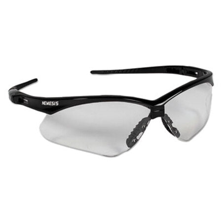 KleenGuard™ Nemesis Safety Glasses, Black Frame, Clear Lens - Each - KCC-25676-EA