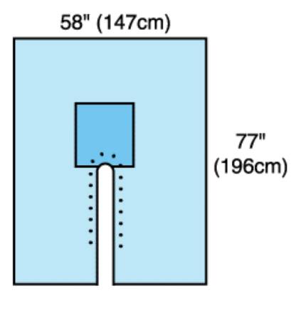 Cardinal Orthopedic Drape Split Sheet Drape 58 W X 77 L Inch Sterile - Case of 20 - 29434-CS