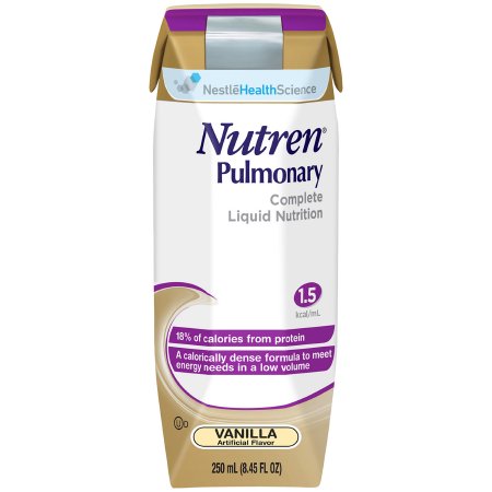 Nestle Healthcare Nutrition Oral Supplement Nutren® Pulmonary Vanilla Flavor Liquid 250 mL Carton - Case of 24 - 00798716164801-CS