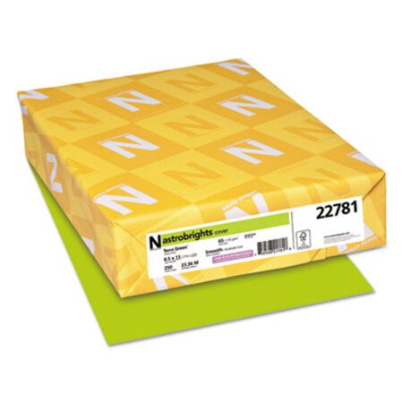 Astrobrights® Color Cardstock, 65 lb Cover Weight, 8.5 x 11, Terra Green, 250/Pack - Pack of 1 - WAU-22781-PK