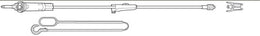 Baxter Secondary IV Administration Set Baxter™ Gravity Without Ports 10 Drops / mL Drip Rate Without Filter 37 Inch Tubing Medication - Case of 48 - 2C7452-CS