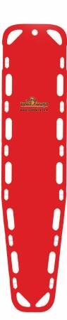 Fleming Industries Ultra Vue Backboard 600 lbs. Weight Capacity Red High Density Polyethylene - Each - 35775-RD-EA