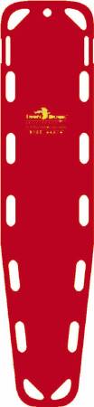 Fleming Industries Base Backboard 400 lbs. Weight Capacity Red High Density Polyethylene - Each - 35850P-RD-EA