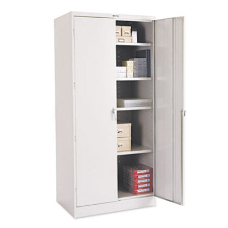 Tennsco 78" High Deluxe Cabinet, 36w x 24d x 78h, Light Gray - Each - TNN-2470LGY-EA