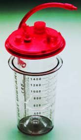 Cardinal Suction Canister Liner Medi-Vac® CRD™ 3000 mL Sealing Lid - Each - 65651-530-EA