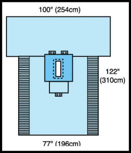 Cardinal Abdominal Drape Pack Cardinal Health™ - Case of 10 - 29138-CS