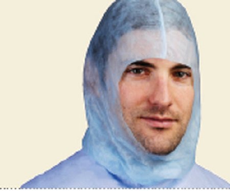 Cardinal Surgical Hood One Size Fits Most White Elastic Closure - Case of 100 - 4384-CS