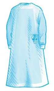 Cardinal Poly-Reinforced Surgical Gown with Towel Astound® X-Large Blue Sterile AAMI Level 4 Disposable - Case of 20 - 9040-CS