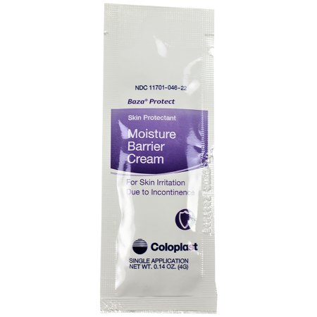 Coloplast Skin Protectant Baza® Protect 4 Gram Individual Packet Scented Cream CHG Compatible - Case of 300 - 1873-CS