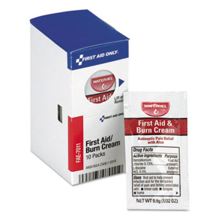 First Aid Only™ SmartCompliance Burn Cream, 0.9 g Packet, 10/Box - Box of 1 - FAO-FAE7011-BX