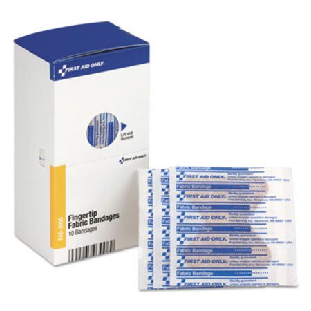 First Aid Only™ SmartCompliance Fingertip Bandages, 1.88 x 2, 10/Box - Box of 1 - FAO-FAE3006-BX