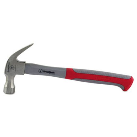 Great Neck® 16 oz Claw Hammer with High-Visibility Orange Fiberglass Handle - Each - GNS-HG16C-EA