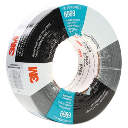 3M™ 6969 Extra-Heavy-Duty Duct Tape, 3" Core, 48 mm x 54.8 m, Silver - Each - MMM-6969-EA