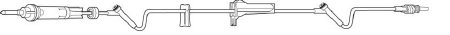Baxter Primary IV Administration Set Interlink® Gravity 2 Ports 10 Drops / mL Drip Rate Without Filter 89 Inch Tubing Solution - Each - 2C6519-EA