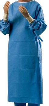Cardinal Non-Reinforced Surgical Gown with Towel Astound® 2X-Large Blue Sterile AAMI Level 3 Disposable - Case of 18 - 9575-CS