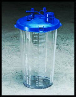 Cardinal Rigid Suction Canister Medi-Vac® Guardian™ 2000 mL Sealing Lid - Each - 65651-220-EA