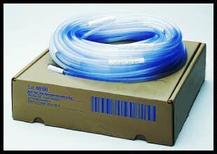 Cardinal Suction Connector Tubing Medi-Vac® 10 Foot Length 0.25 Inch I.D. Sterile Maxi-Grip and Male / Male Connector Clear Smooth OT Surface NonConductive Plastic - Case of 25 - N610-CS