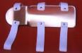 DeRoyal Cock-Up Wrist Splint DeRoyal® Canvas Left Hand White Large - Each - 5059-08-EA
