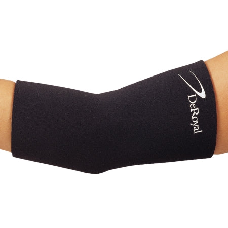 DeRoyal Elbow Support DeRoyal® Large Pull-On Left or Right Elbow 11 to 12 Inch Forearm Circumference Black - Each - NE7727-74-EA