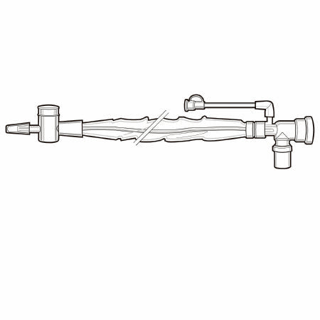 Avanos Medical Sales LLC Closed Suction Catheter Ballard® Trach Care® Double Swivel Elbow Style 14 Fr. Thumb Valve Vent - Each - 2210-EA