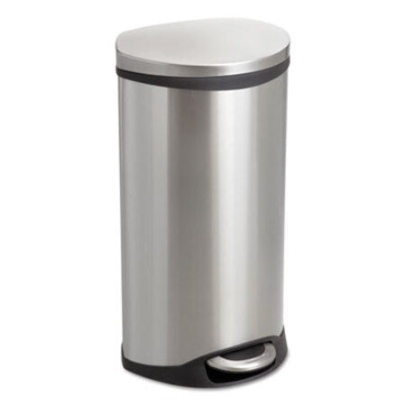 Safco® Step-On Medical Receptacle, 7.5 gal, Steel, Stainless Steel - Each - SAF-9902SS-EA