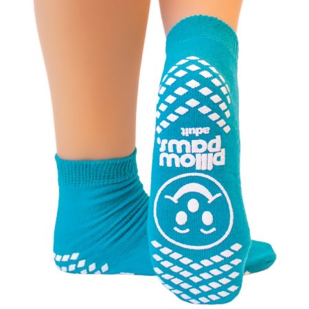 Principle Business Enterprises Slipper Socks Pillow Paws® One Size Fits Most Teal Ankle High - Pair - 1096-PR
