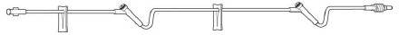 Baxter IV Extension Set Interlink® Needle-Free Port Standard Bore 43 Inch Tubing Without Filter - Case of 48 - 2C6612-CS
