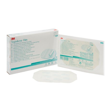 3M Transparent Film Dressing 3M™ Tegaderm™ 4 X 4-3/4 Inch Frame Style Delivery Rectangle Sterile - Box of 50 - 1626-BX