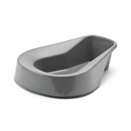 Medline Pontoon Bedpan Medline Graphite 40 oz. / 1183 mL - Case of 20 - DYND80217-CS