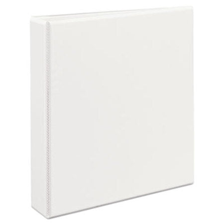 Avery® Durable View Binder with DuraHinge and EZD Rings, 3 Rings, 1.5" Capacity, 11 x 8.5, White, (9401) - Each - AVE-09401-EA