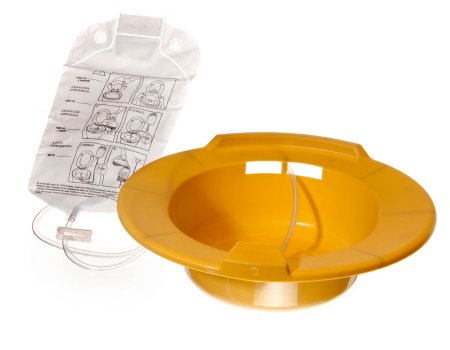 Medline Sitz Bath Round Mauve Plastic 2000 mL Bag Graduated - Case of 10 - DYND80102-CS