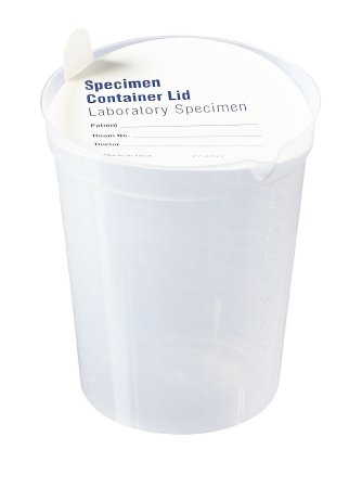 Medline Specimen Container with Pour Spout 180 mL (6 oz.) Without Closure Unprinted NonSterile - Case of 500 - DYND30100-CS
