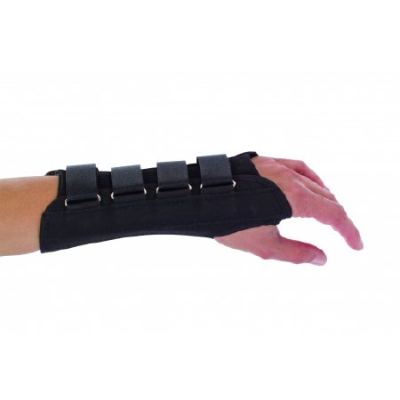 DJO Wrist Support ProCare® Aluminum / Cotton / Flannel / Suede Right Hand Black Medium - Each - 79-87005-EA