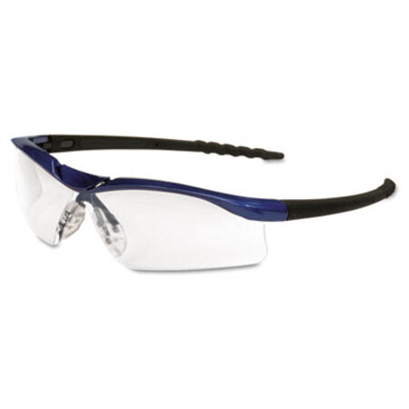 MCR™ Safety Dallas Wraparound Safety Glasses, Metallic Blue Frame, Clear Anti-Fog Lens - Each - CRW-DL310AF-EA