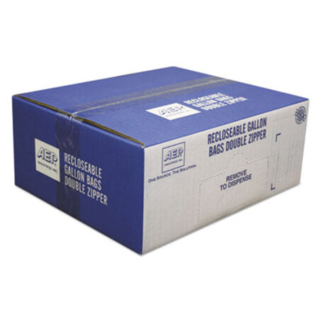 Handi-Bag® Resealable Clear Plastic Storage Bags, 1 gal, 1.75 mil, 10.5" x 11", Clear, 250/Box - Box of 1 - WBI-ZIP1GS250-BX
