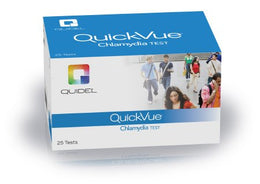 Quidel Sexual Health Test Kit QuickVue® Infectious Disease Immunoassay Chlamydia Endocervical Sample 25 Tests Non-CLIA Waived - Case of 10 - 0B006-CS