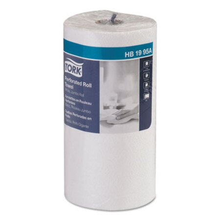 Tork® Universal Perforated Kitchen Towel Roll, 2-Ply, 11 x 9, White, 210 Sheets/Roll, 12 Rolls/Carton - CT/1 - TRK-HB1995A-CT