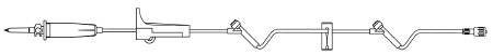 B. Braun Primary IV Administration Set BBraun™ Gravity 2 Ports 15 Drops / mL Drip Rate Without Filter 97 Inch Tubing Solution - Each - NF1150-EA