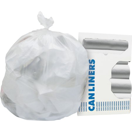 Lagasse Trash Bag Heritage™ 30 gal. Natural HDPE 8 Mic. 30 X 37 Inch Star Seal Bottom Flat Pack - Case of 500 - HERZ6037LNR01-CS