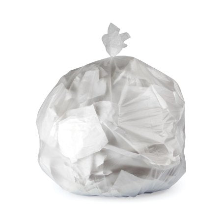 RJ Schinner Co Trash Bag Heritage™ 45 gal. Natural HDPE 17 Mic. 40 X 48 Inch Star Seal Bottom Flat Pack - Case of 250 - Z8048XN-CS