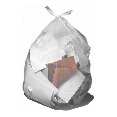 RJ Schinner Co Trash Bag Heritage™ 56 gal. Natural HDPE 17 Mic. 43 X 48 Inch Star Seal Bottom Flat Pack - Case of 200 - Z8648XN-CS
