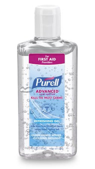 GOJO Hand Sanitizer Purell® Advanced 4.25 oz. Ethyl Alcohol Gel Bottle - Case of 24 - 9651-24-CS