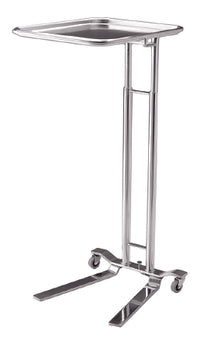 Pedigo Products Mayo Instrument Stand Pedigo® 50 lbs. Weight Capacity Tray U-Shaped Base 36 - 62 Inch 16.25 X 21.25 Inch - Each - P-1066-SS-EA