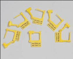 Waterloo Industries Tamper Evident Locking Tag Snap-Lock Yellow Plastic - CT/100 - PS-100-CT