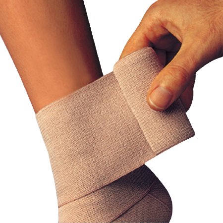 BSN Medical Compression Bandage Comprilan® 3 Inch X 5-1/2 Yard Clip Detached Closure Tan NonSterile Standard Compression - Box of 1 - 01027000-BX